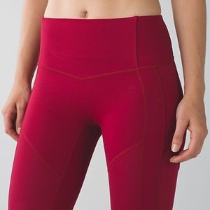Red Lululemon Leggings
